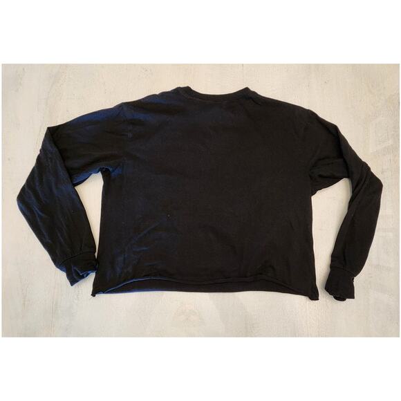 Nightmare Before Christmas Long Sleeve Women's Top SZ XS Cropped - Picture 2 of 5